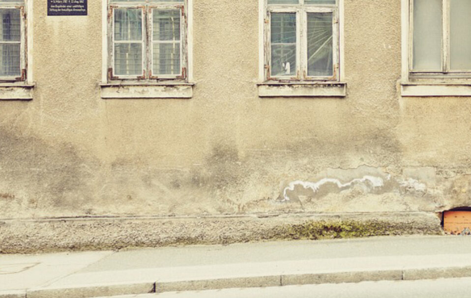 remontées capillaires sur un mur ext